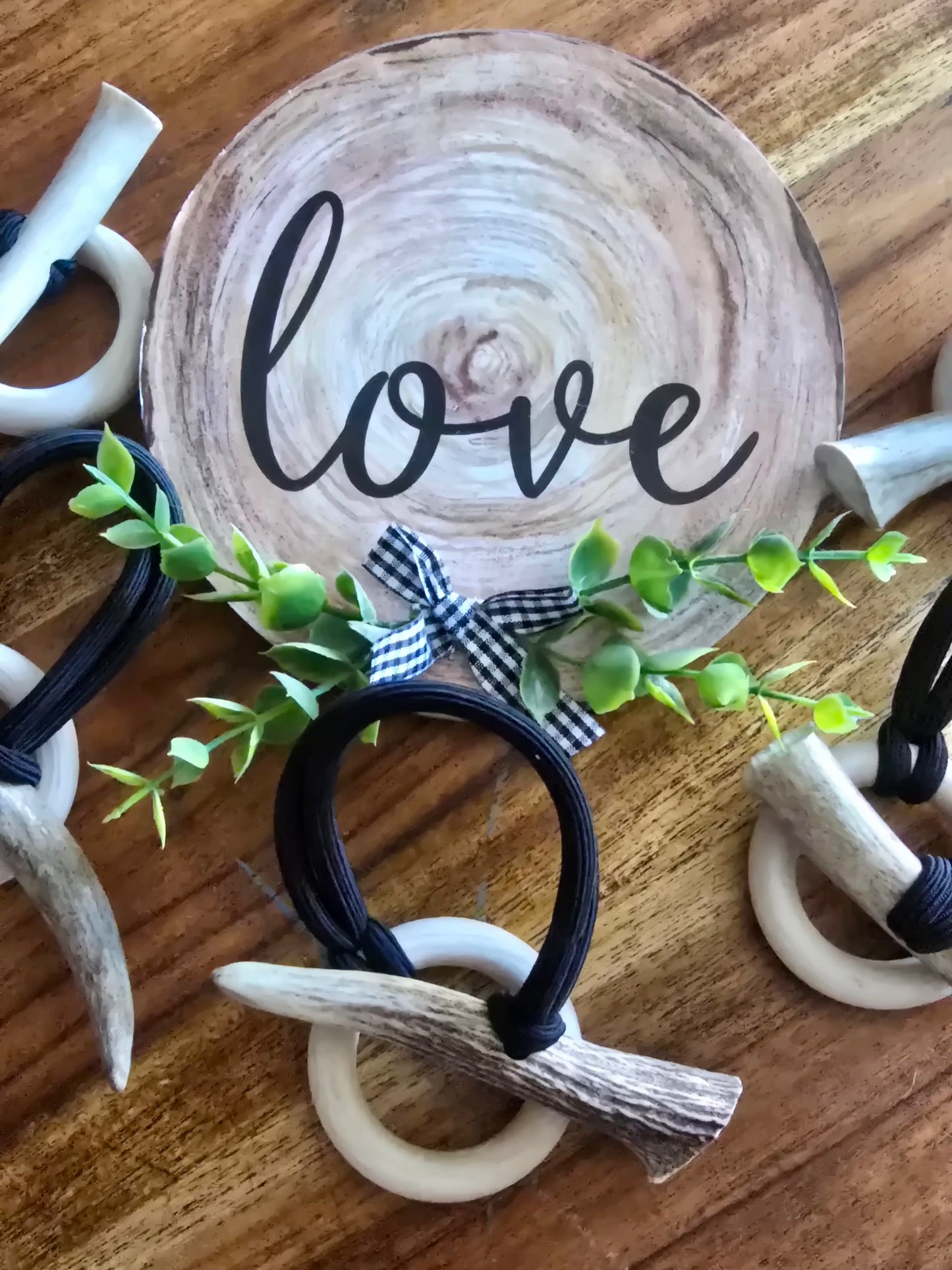 Faux Elk Horn Hair Toggle