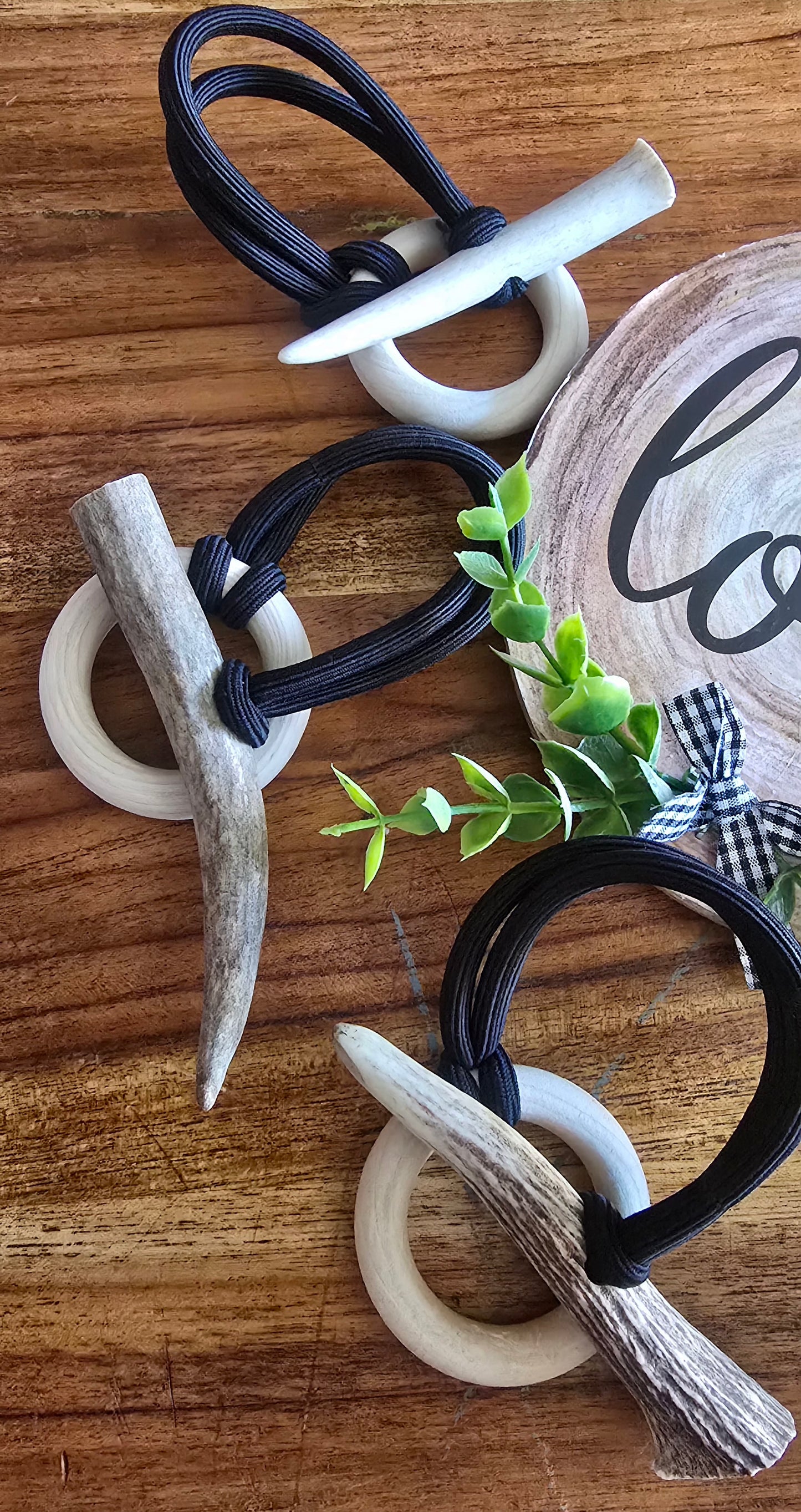 Faux Elk Horn Hair Toggle