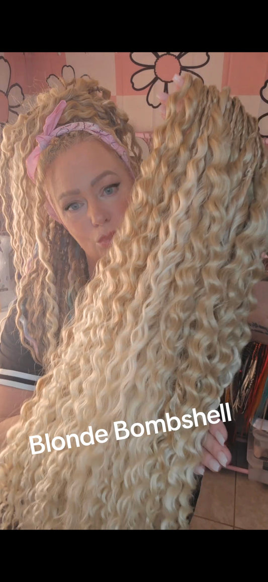60 DE SET - Mermaid Waves Blonde Bombshell