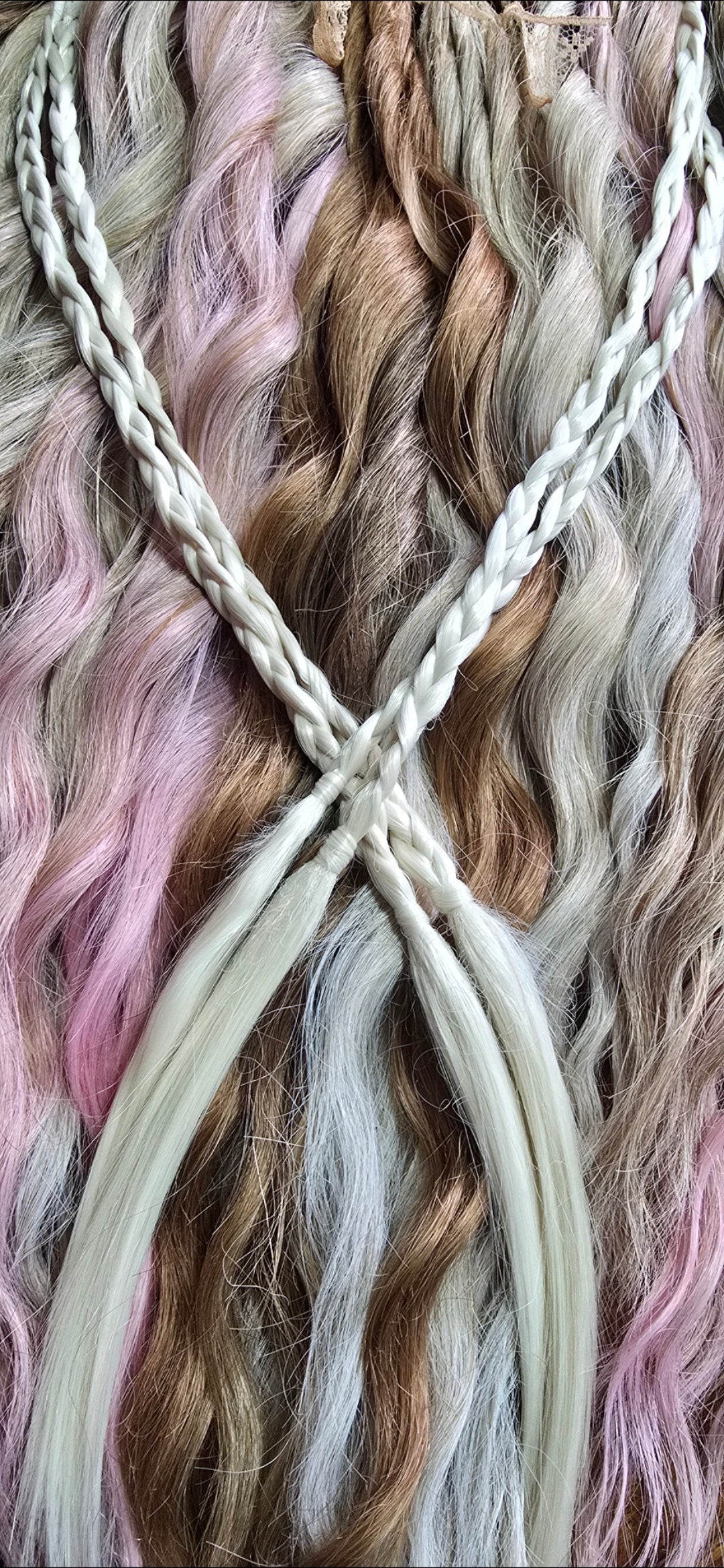 40DE - Water Waves Blondes & Pinks - Color As Shown
