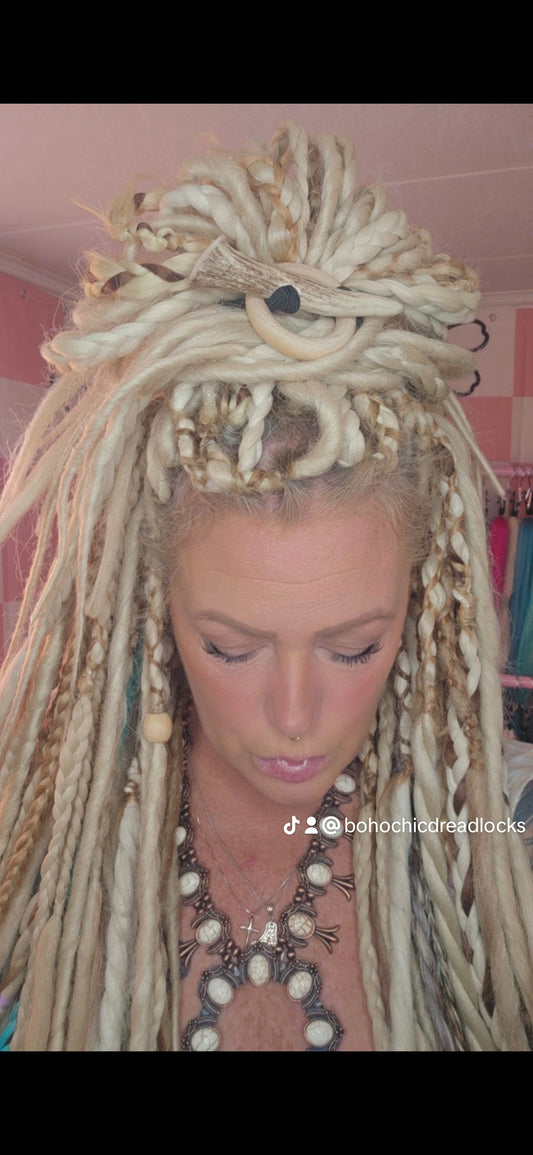 Faux Elk Horn Hair Toggle