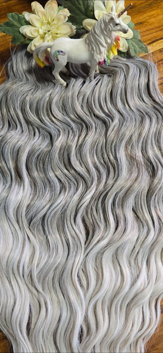 50DE - BRUSHABLE Water Waves - Grey Ombre - Color As Shown