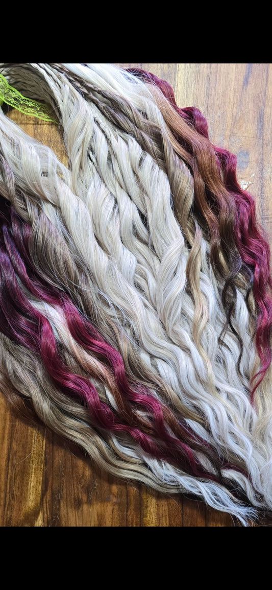 'The Laura' Set 50DE Water Waves with Red Ombre