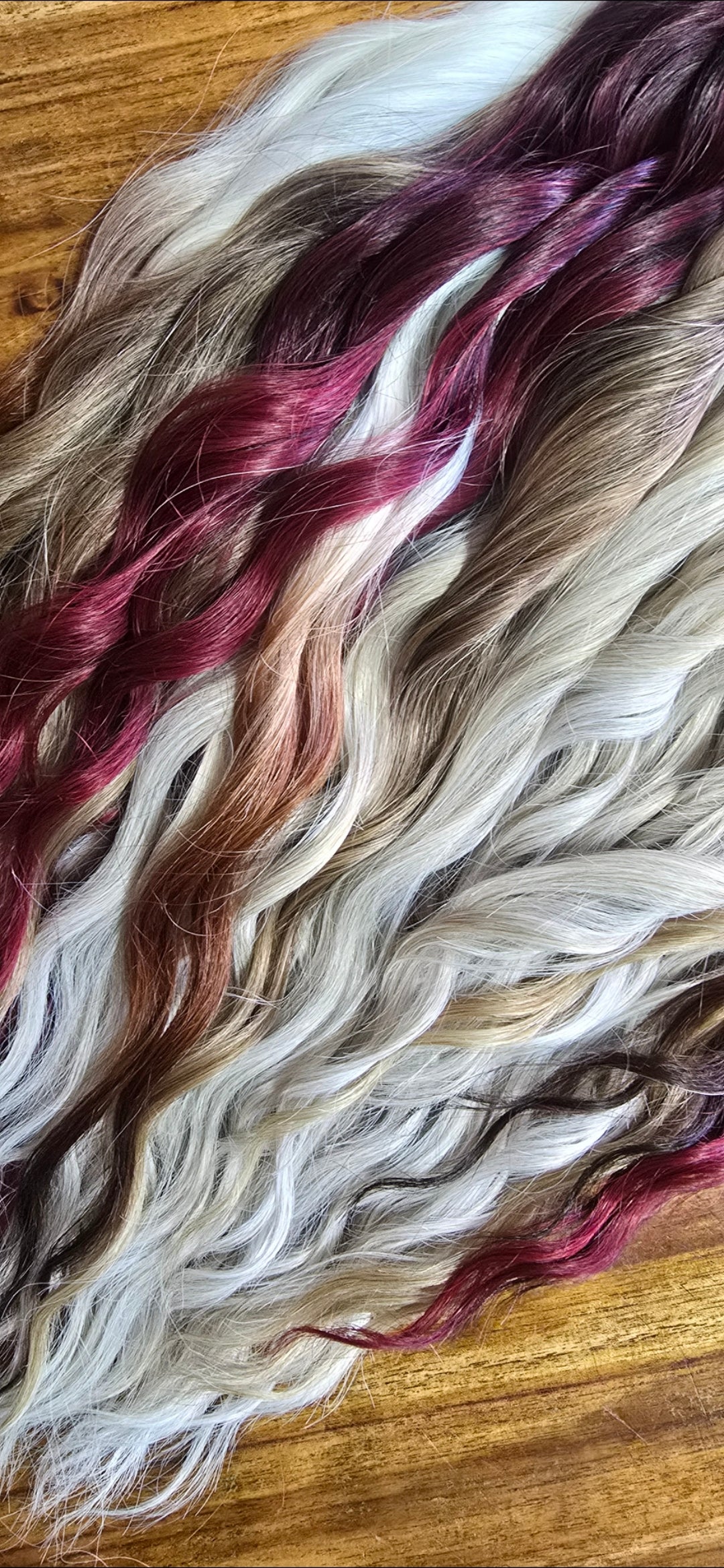 'The Laura' Set 50DE Water Waves with Red Ombre