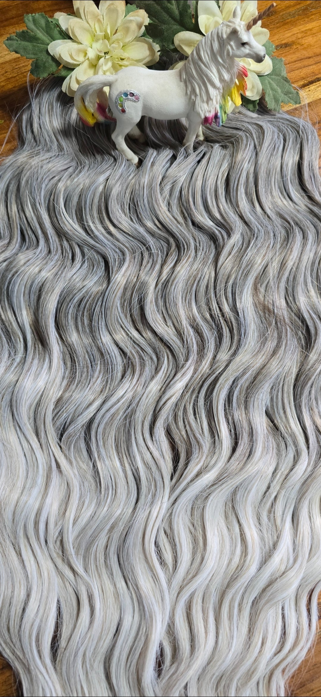 50DE - BRUSHABLE Water Waves - Grey Ombre - Color As Shown