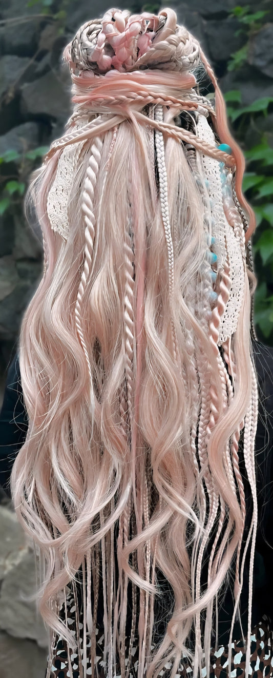 50DE - Water Waves Strawberry Shake - Color As Shown